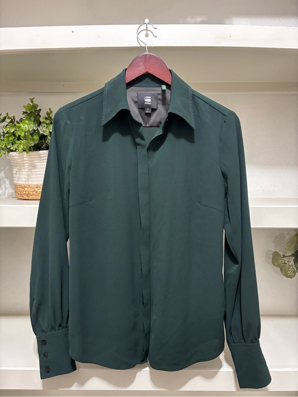 G-Star Deep Green Long Sleeve Dress Shirt